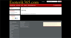 Desktop Screenshot of esoterik365.com